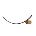 Applique LED semicerchio supporto ottone- Curva