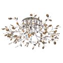 Plafoniera - cromo cristallo LED telecomando Aiken