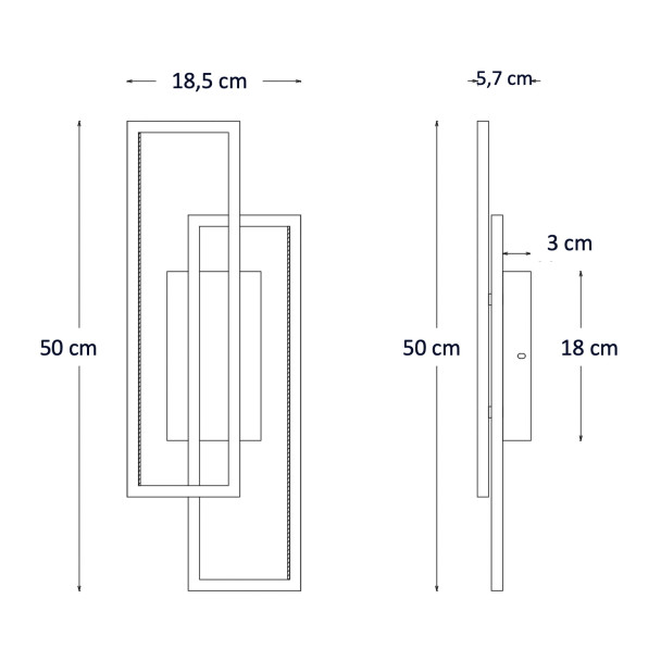 Schema applique dimensioni design - Torello