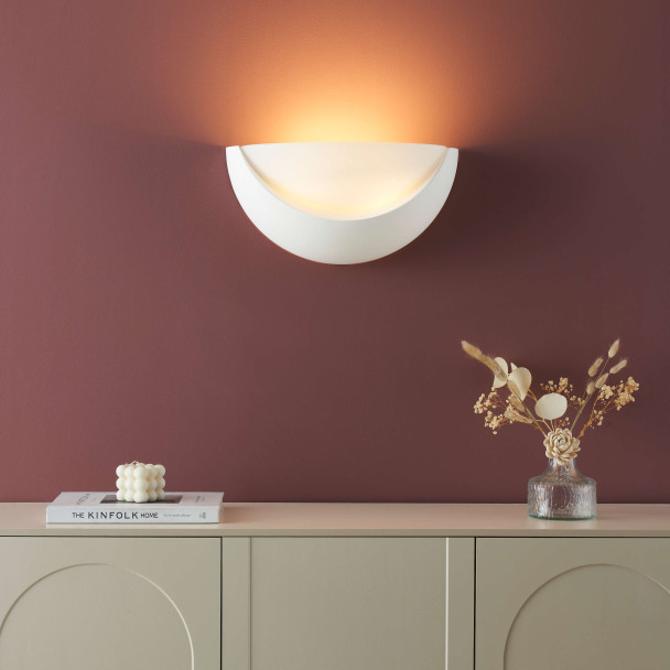 Applique LED bianca interni accoglienti - Gillian