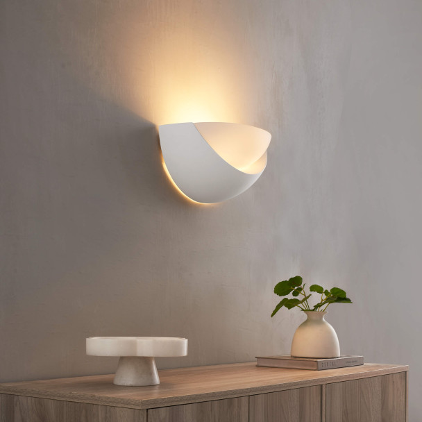 Applique LED bianca decorazione moderna - Gillian