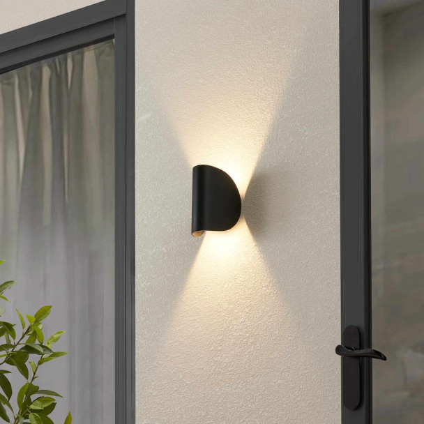 Applique design nera interno esterno - Notte