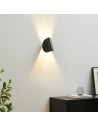 Applique nera in alluminio orientabile IP54 - Notte