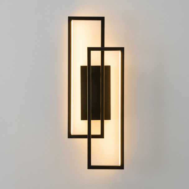 Applique LED nero e oro elegante - Torello