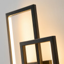 Applique LED nera e dorata luce morbida - Torello