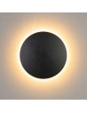 Applique LED graziosa IP65 - nero Lunar