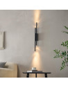 Applique da interno nera con quattro punti luce 70 cm - Gali