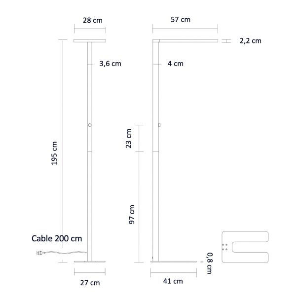 Lampada LED professionale di alta gamma, perfetta per uffici - Ephan