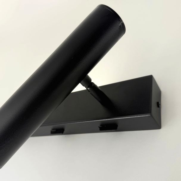 Applique nera testata da letto lampada da lettura destra - Lodvi