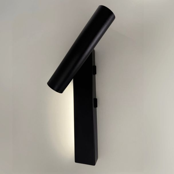 Applique nera testata da letto lampada da lettura destra - Lodvi