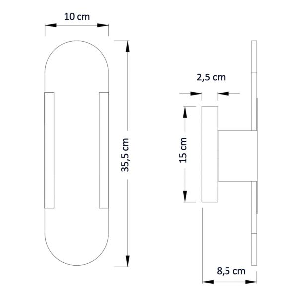 Applique moderna alabastro luce soffusa per soggiorno - Enola