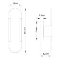 Applique moderna alabastro luce soffusa per soggiorno - Enola