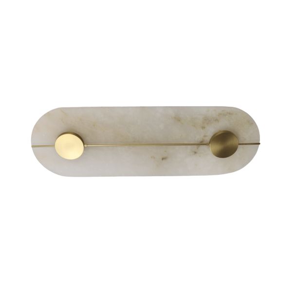 Illuminazione alabastro dorata elegante - Calizia