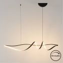 Grande sospensione spirale nera lunghezza 120 cm- Lybella