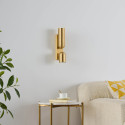 Applique da parete dorata tubo luminoso design moderno - Arven