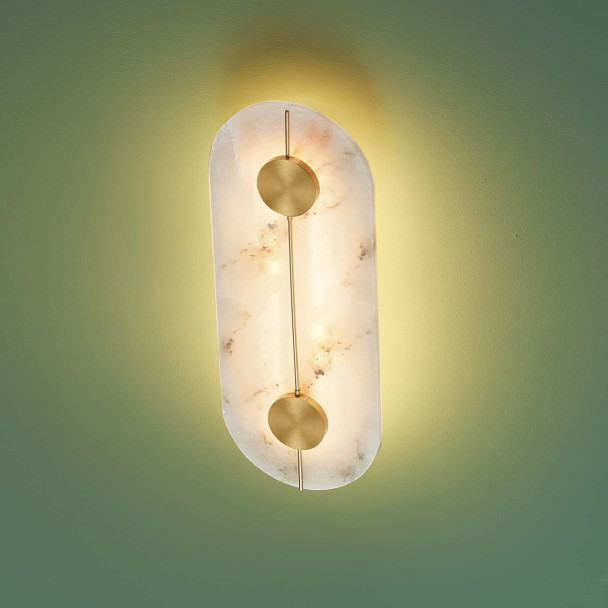 Illuminazione da parete alabastro raffinata - Calizia