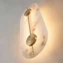 Lampada alabastro dorata luce calda - Calizia