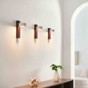 Illuminazione da parete travertino legno design moderno - Fiorenzo