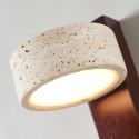 Lampada da parete legno travertino elegante - Fiorenzo