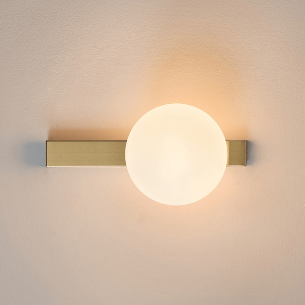 Lampada da parete ottone chiaro per interni design - Noava