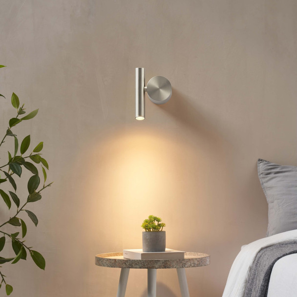 Luce lettura parete cromata elegante - Isévia