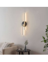 Applique nera LED con linee pulite 80 cm - Pia