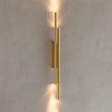 Illuminazione parete ottone verticale LED casa moderna - Gali