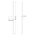 Applique sottile nera LED molto design - Edeline