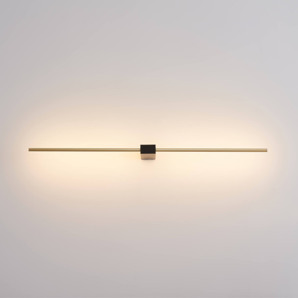 Illuminazione parete nera verticale moderna - Edeline