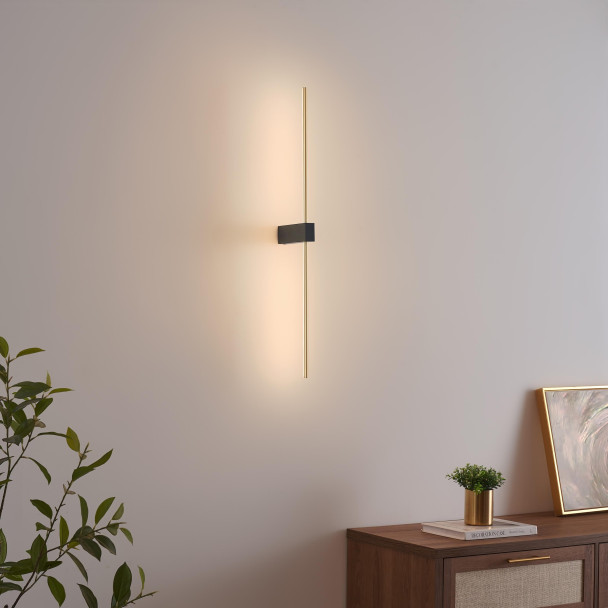 Applique parete nera minimalista elegante - Edeline
