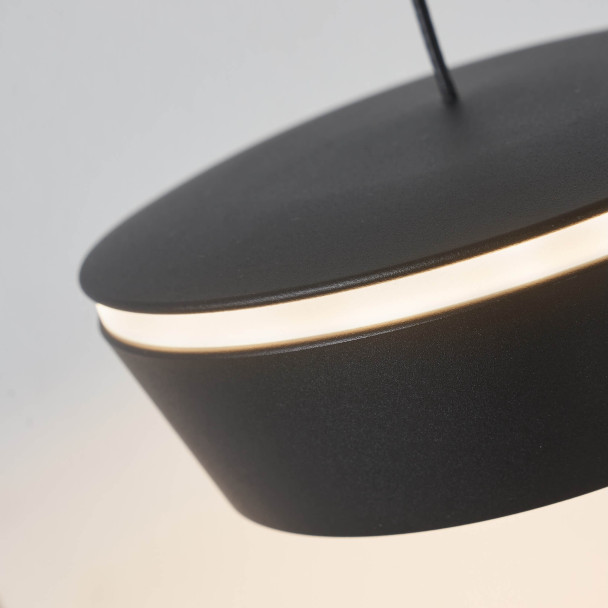 Sospensione nera design essenziale - Mavel