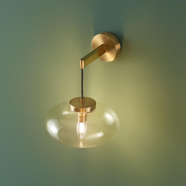 Lampada parete vetro trasparente - Milenzo