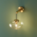 Lampada parete vetro trasparente - Milenzo
