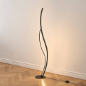 Lampada da terra design nera perfetta atmosfera luminosa - Ysoria