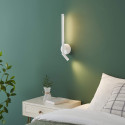 Lampada parete LED con luce lettura orientabile - Noxea