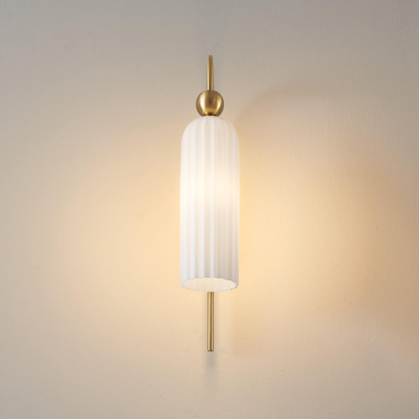 Lampada parete moderna vetro - Leonora