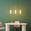 Lampada sospensione opale bianco elegante - Leonora