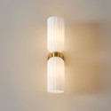Illuminazione parete opale bianco luce soffusa - Leonora