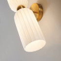 Lampada parete doppio vetro decorativo - Leonora