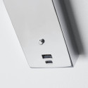 Applique LED da lettura cromata con porta USB e dimmer integrato - Tofino