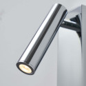 Applique LED da lettura cromata con porta USB e dimmer integrato - Tofino