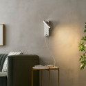 Applique LED da lettura cromata con porta USB e dimmer integrato - Tofino