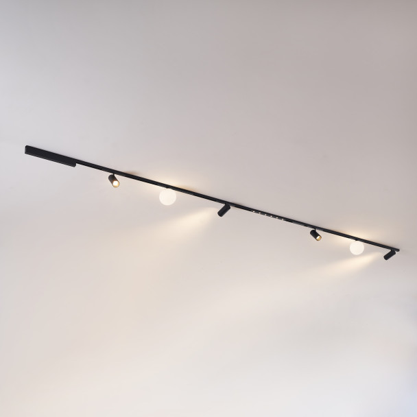 Rail magnetico nero moderno - Lyne
