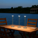 Lampada da tavolo touch dorata LED dimmerabile design minimalista IP44 - Rico