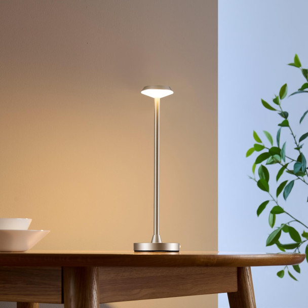 Lampada da tavolo touch dorata LED dimmerabile...