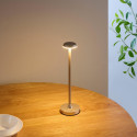 Lampada da tavolo touch dorata LED dimmerabile design minimalista IP44 - Rico
