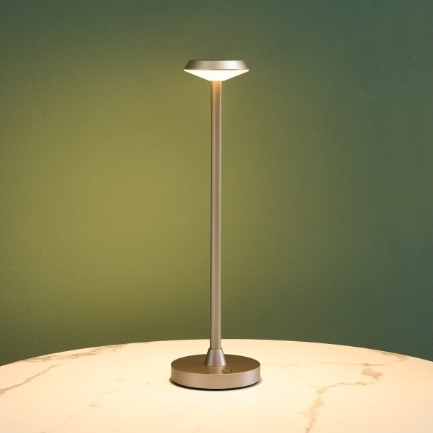 Lampada da tavolo touch dorata LED dimmerabile...