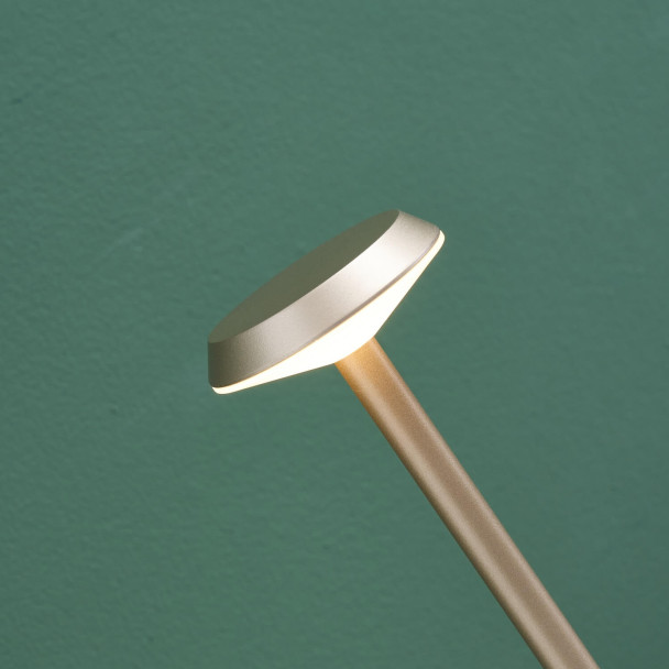 Lampada da tavolo touch dorata LED dimmerabile...