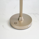 Lampada da tavolo touch dorata LED dimmerabile design minimalista IP44 - Rico