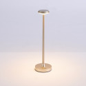 Lampada da tavolo touch dorata LED dimmerabile design minimalista IP44 - Rico